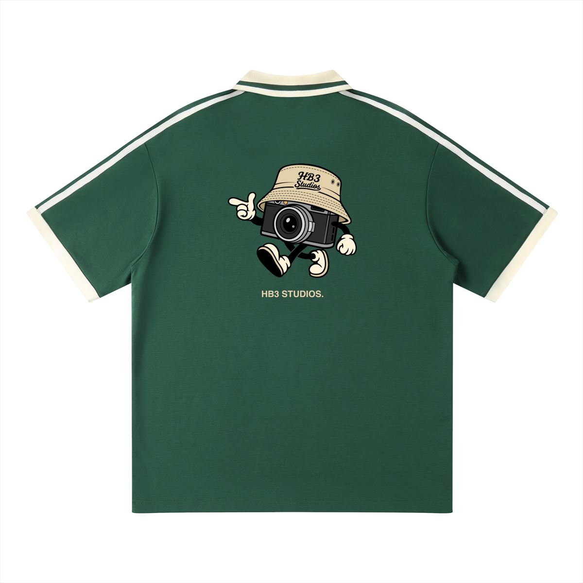 The Green | Unisex Contrast Piping Polo Shirt