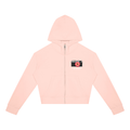 The Peony Prime | Women's Crop Full Zip Hoodie